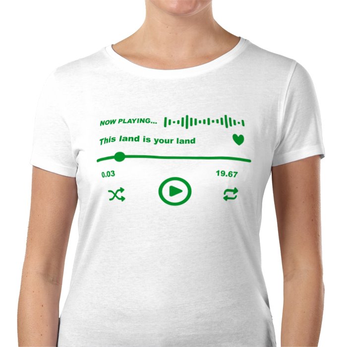 Women's Celtic This land is your land song T-shirt