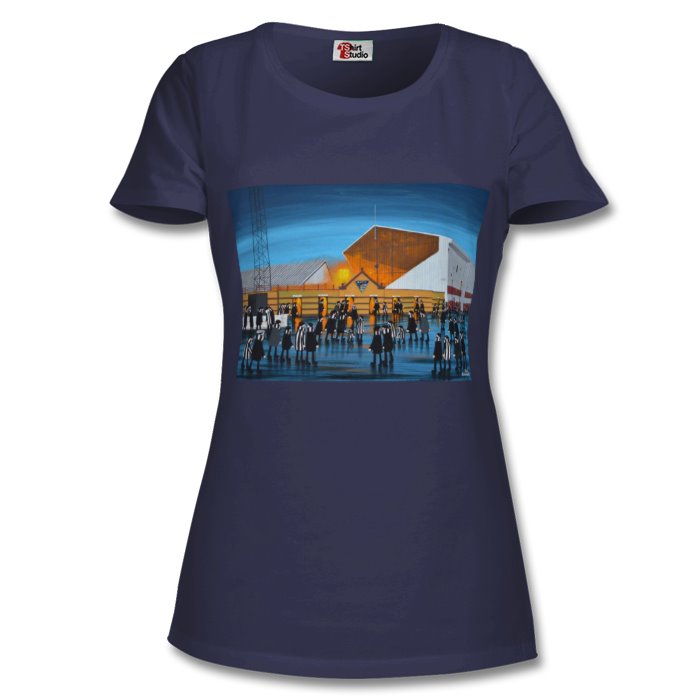 Women's Dunfermline Athletic fans outside of the stadium Women's T-Shirt