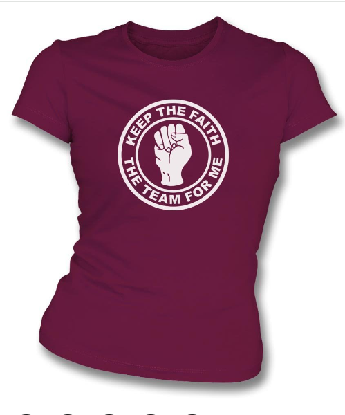 Women's Heart of Midlothian  Keep The Faith T-Shirt