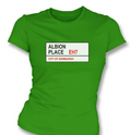 Women's  Hibernian Road sign "Albion Place T-Shirt