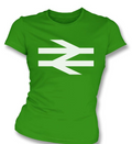 Women's  Hibernian  away day Rail sign T-Shirt