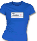 Women's Inverness Caledonian Thistle  "East Longman " road sign  T-Shirt