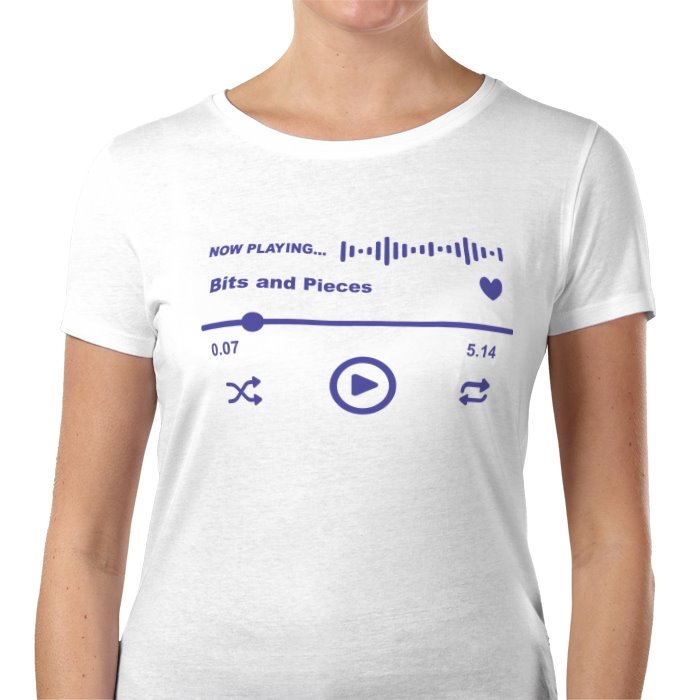 Women's  Kilmarnock "Bits & Pieces" song T-Shirt