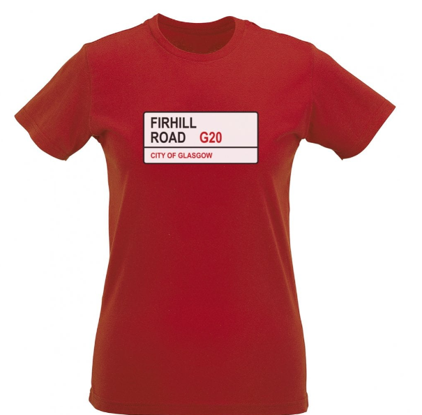 Women's Partick Thistle , Firhill Road Sign T-Shirt