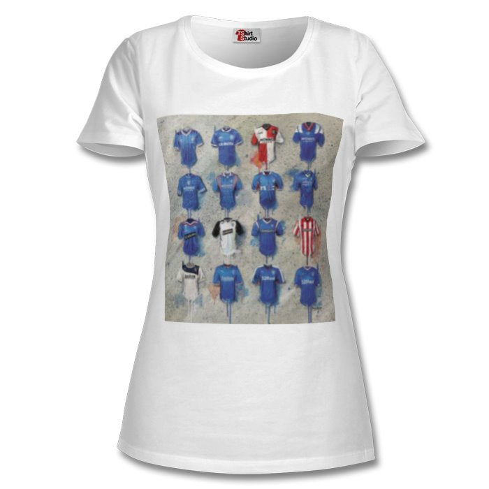 Men's Rangers football history of strip T-Shirt