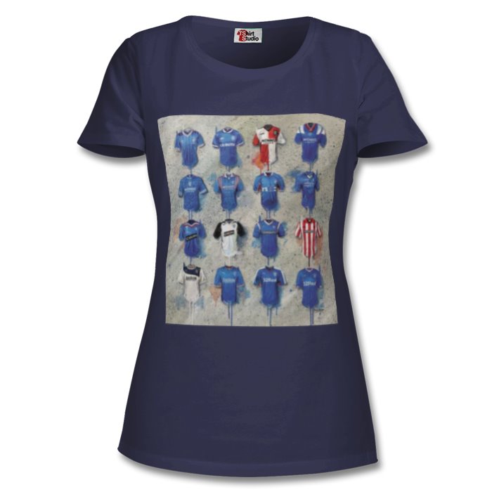 Men's Rangers football history of strip T-Shirt