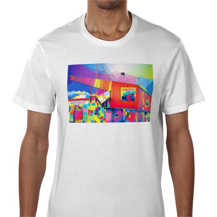 Men's  Stenhousemuir stadium print t-shirt